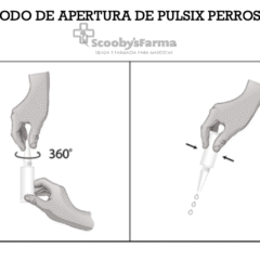 Modo de apertura de la pipeta pulsix perros spot on