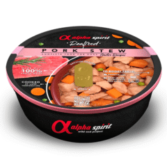 comida natural para perros Alpha Spirit realfood estofado de cerdo 280 g