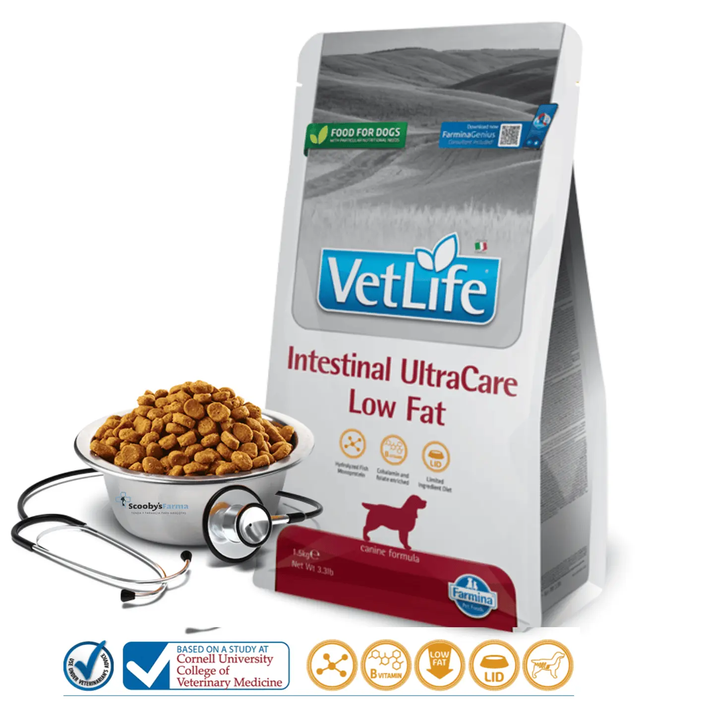 características Farmina Intestinal Ultracare Low Fat Vet Life perros