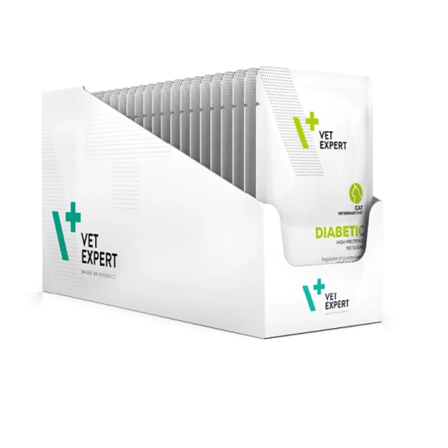 Alimentación húmeda para gatos con diabetes vetExpert diabetic cat pouch
