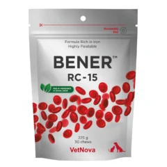 Hierro en chews para perros y gatos Bener RC 15 30 chews 225 g