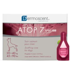pipetas para la dermatitis en perros y gatos Dermoscent atop 7 spot-on perros de 20 a 40 kg, 4 pipetas
