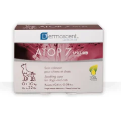 pipetas para la dermatitis en perros y gatos Dermoscent atop 7 spot-on pesos de 0 a 10 kg 4 pipetas