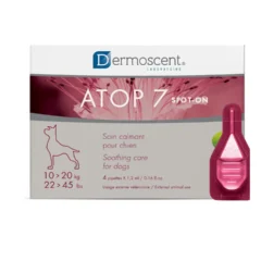 pipetas para la dermatitis en perros y gatos Dermoscent atop 7 spot-on pesos de 10 a 20 kg 4 pipetas
