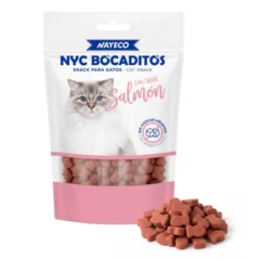 snacks para gatos bocaditos de salmón nayeco bocaditos gatos 60 g