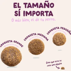 tamaño de la croqueta de Pienso Natural Sin Cereales