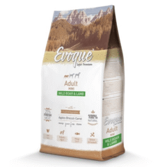 Pienso natural para perros de razas mini Evoque dog mini cordero jabalí pienso perros adultos mini
