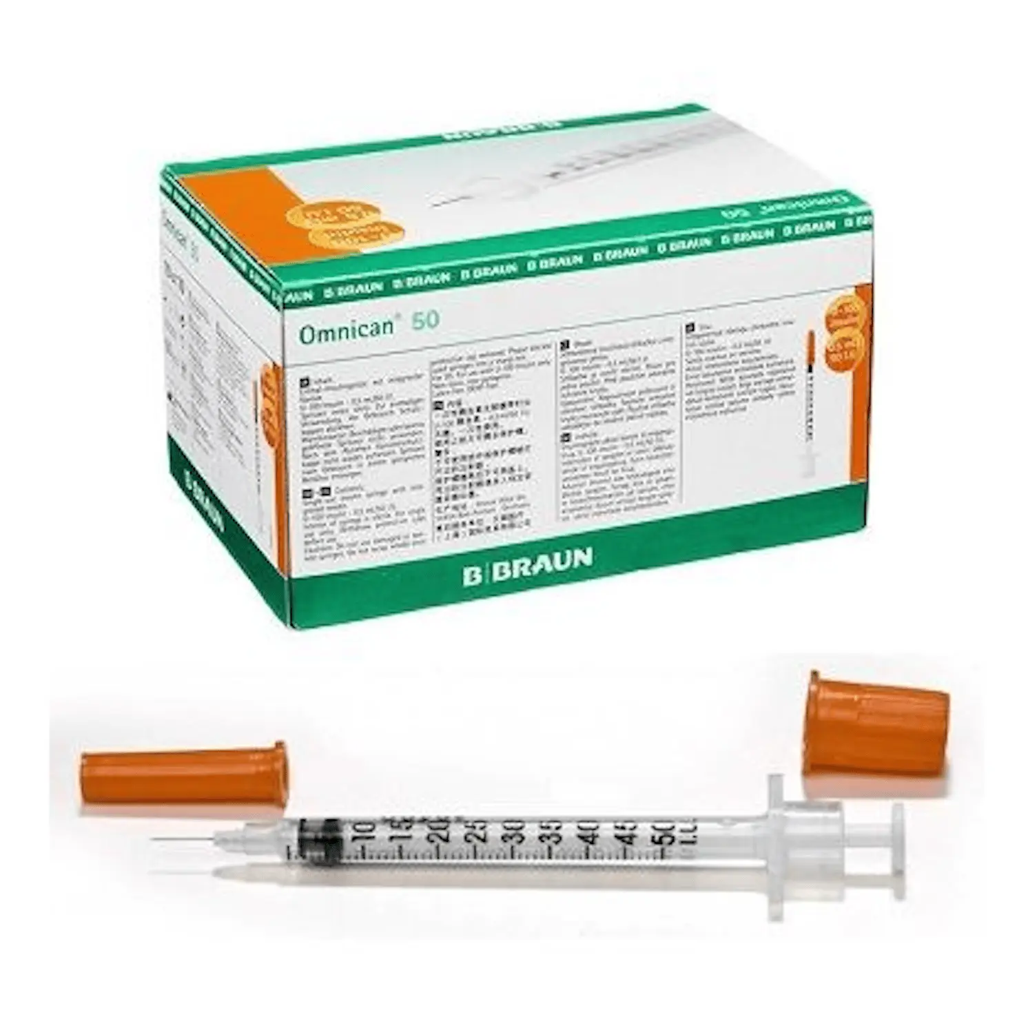 Jeringa insulina Omnican 50UI 100 unidades