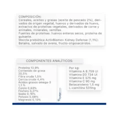composición pienso renal para perros Hill´s Kidney Care k:d