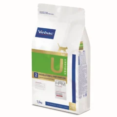 pienso para gatos con cristales de struvita y oxalate Virbac HPM feline urology dissolution prevention U2 1,5 kg