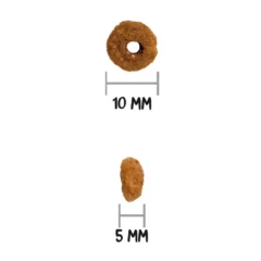 tamaño de la croqueta pienso natural de pollo para gatos Ownat Classic cat Daily Care pienso para gatos adultos