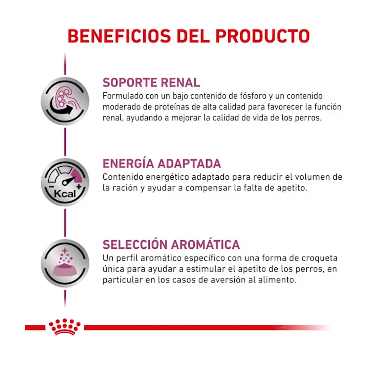 ventajas de pienso de dieta veterinaria para perros con daño renal Royal canin renal para perros