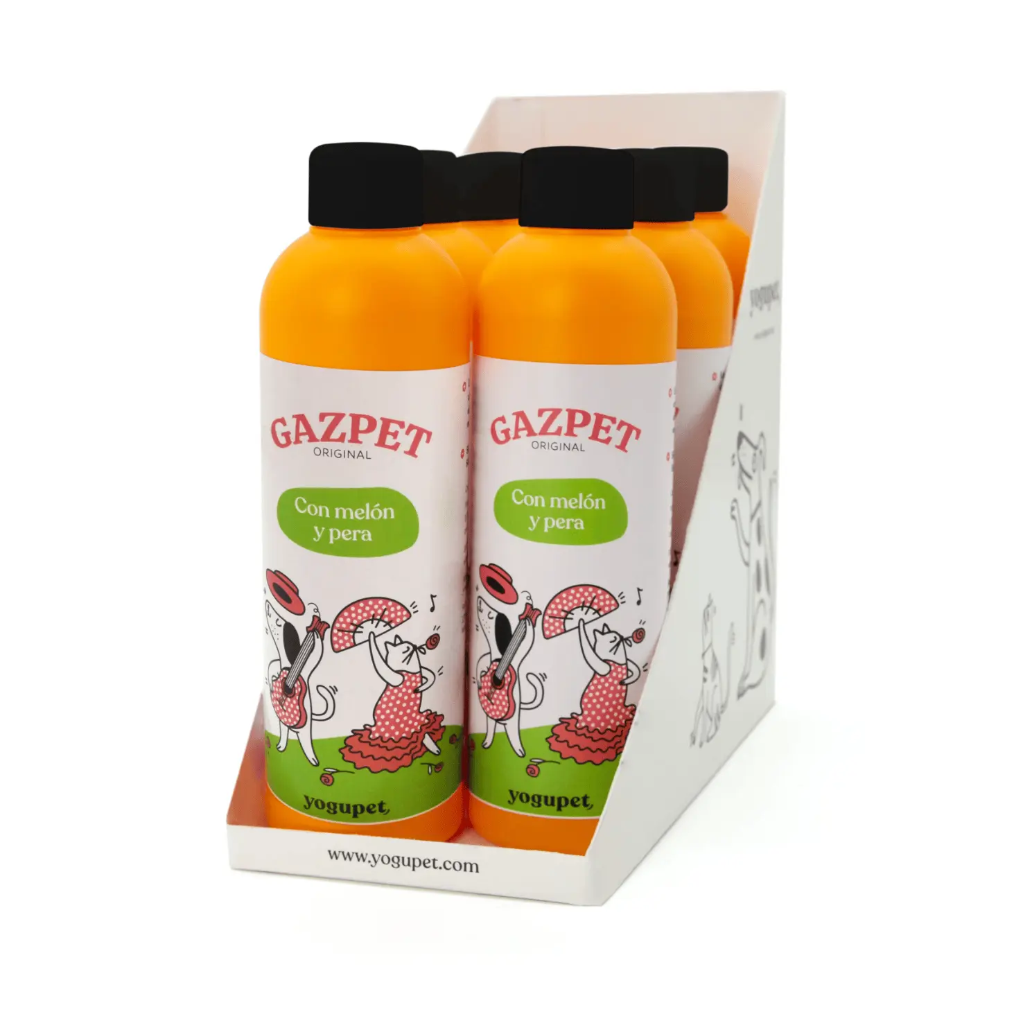 Yogupet Gazpet yogur líquido melón-pera para perros y gatos 6x250 g
