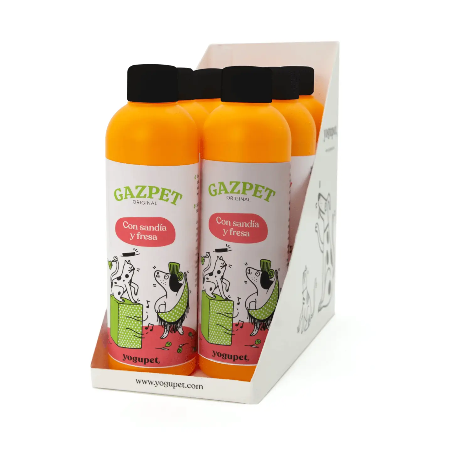 Yogupet Gazpet yogur líquido sandía-fresa para perros y gatos 6x250 g