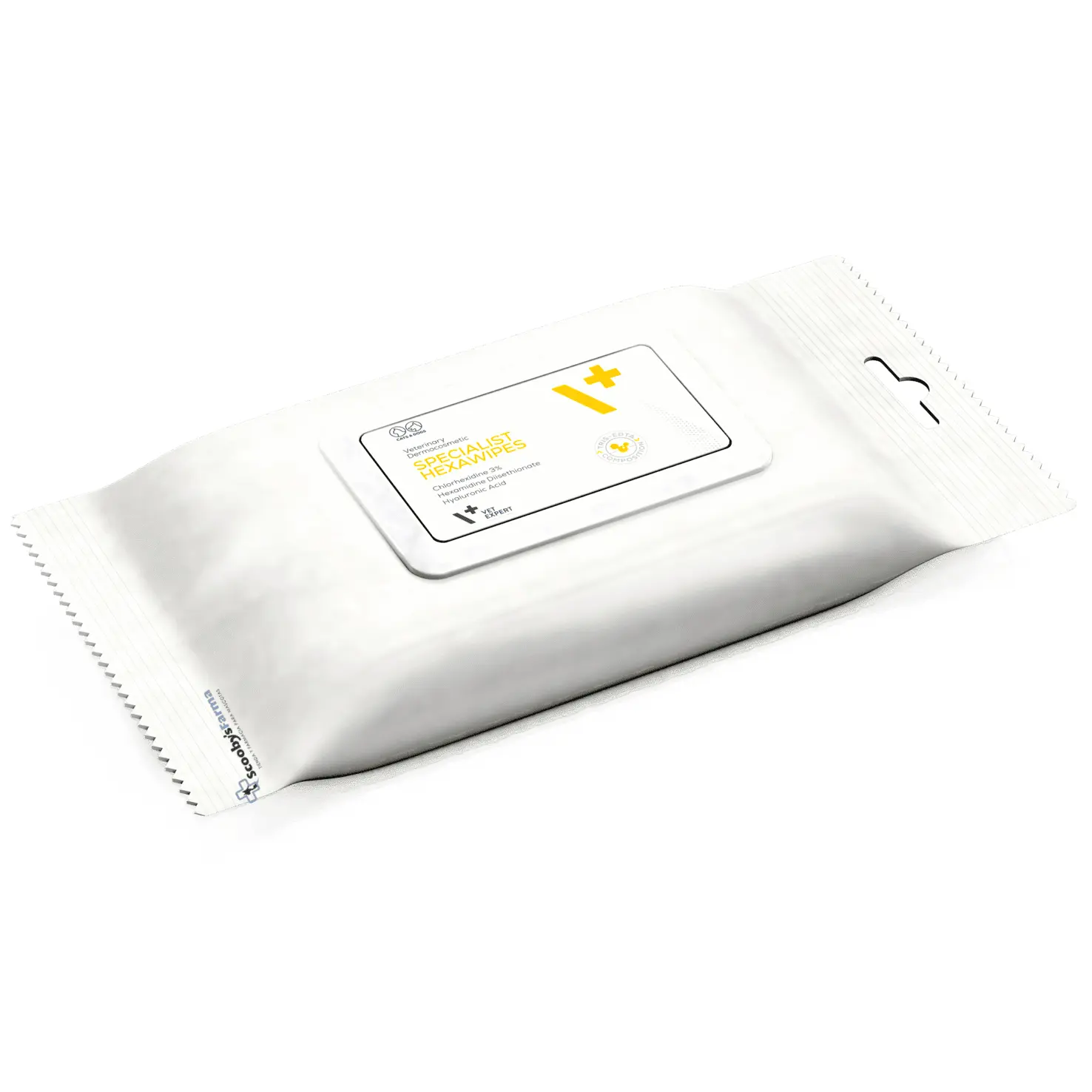 toallitas para el cuidado de la piel de perros y gatos Specialist toallitas hexa wipes 40 unidades