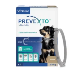 collar antiparasitario para perros de menos de 8 kg prevexto perros
